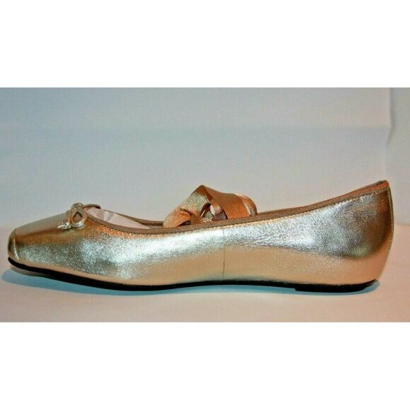 Cole Haan Women's 8.5B Downtown Ballet Gold Metallic Flats - New - Picture 6 of 7